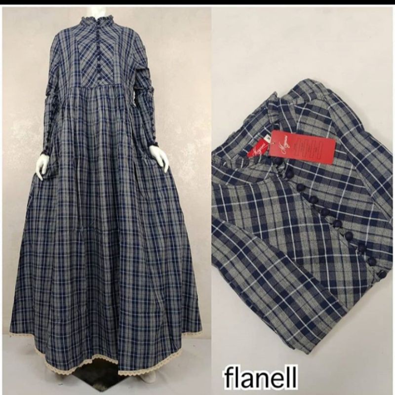 gamis flanel by asaki