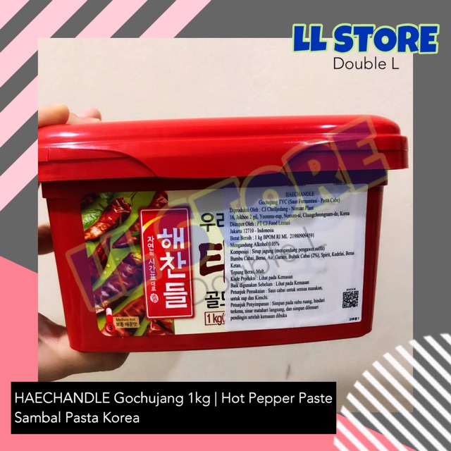 

HAECHANDLE Gochujang 1 kg | Hot Pepper Paste | Sambal Pasta Korea