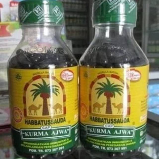 Habbatussauda Ajwa 210 kapsul  Asli Original