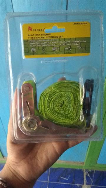 Sabuk Sound system 5m x 1 inc, tali krek 5meter treckbelt track belt