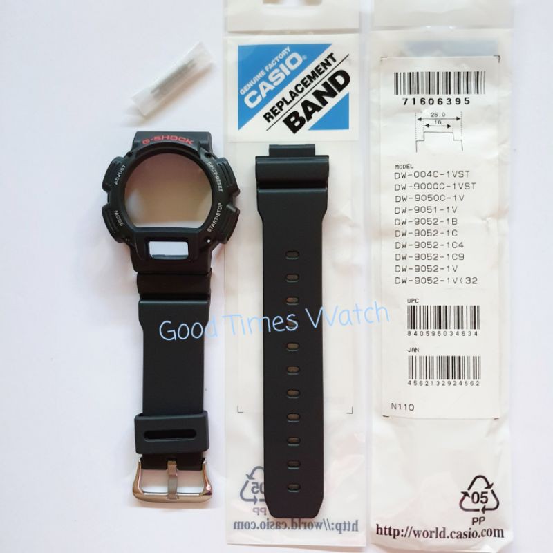 PAKET STRAP BEZEL G-SHOCK DW-9052-1V DW 9052 Casio Original