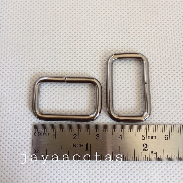 Ring kotak tas 2.5 cm blacknikel RK25BN