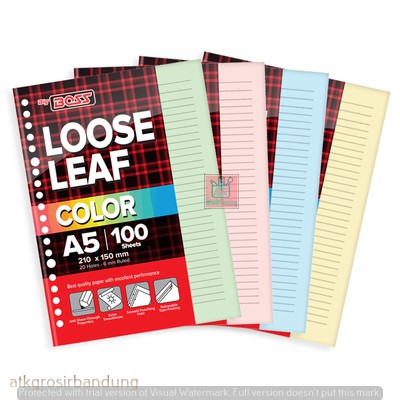 

Kertas Binder Big Boss Loose Leaf Color A5 100 Lembar Ukuran A5 - SHAGB