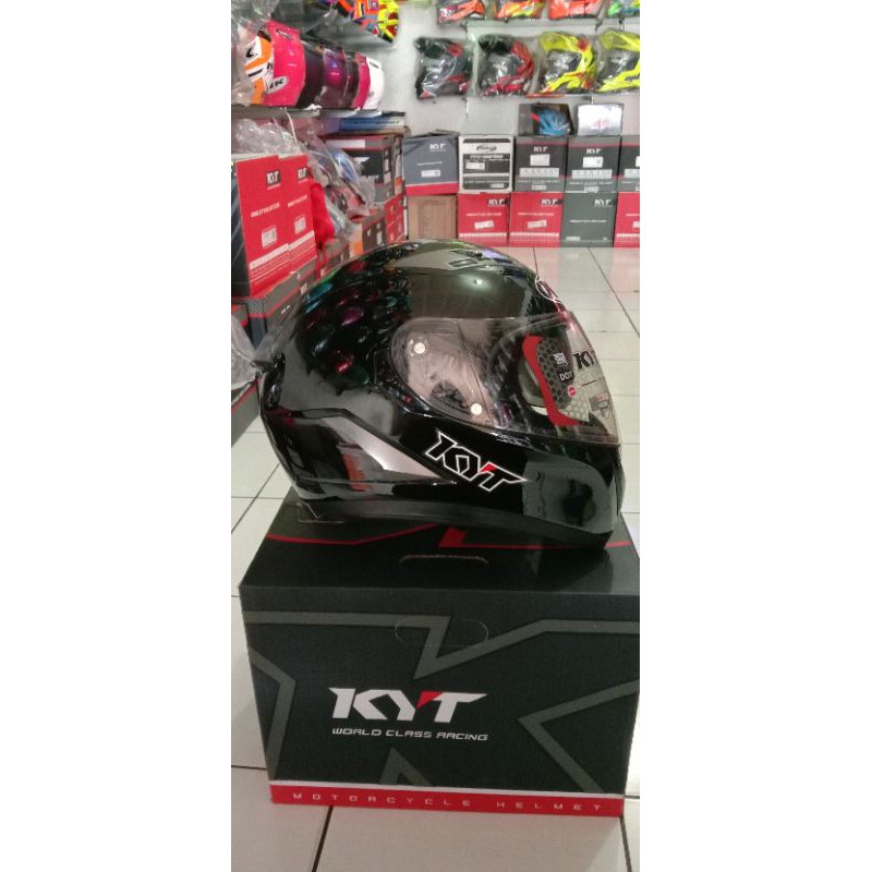 HELM FULL FACE KYT FALCON BLACK METALLIC