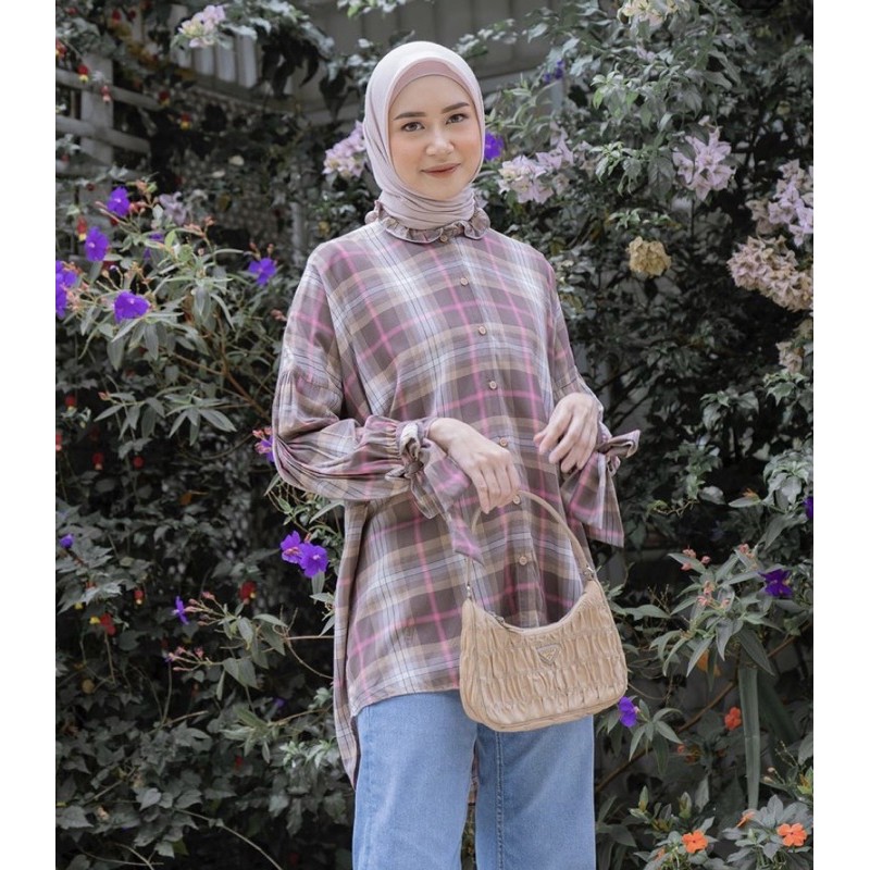 Rumi Flanel Pink Browny
