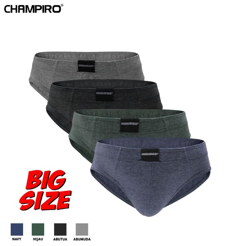 CHAMPIRO 0302 C (B) BIG SIZE (isi 3) / celana dalam pria jumbo / cd pria jumbo / cd pria big size
