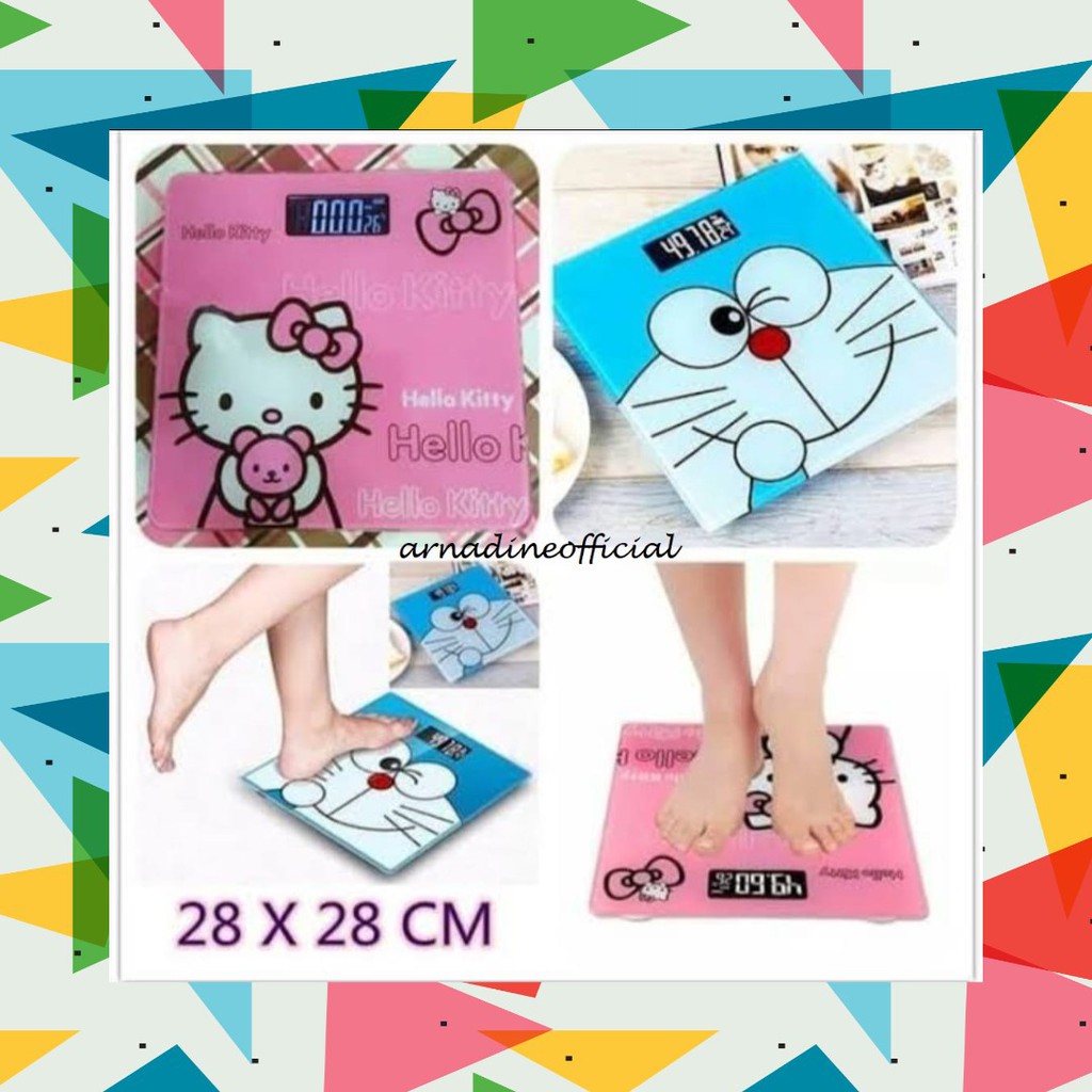 [ARNADINEOFFICIAL] Timbangan Berat Badan =Timbangan Digital = Timbangan karakter Lucu Imut 180kg