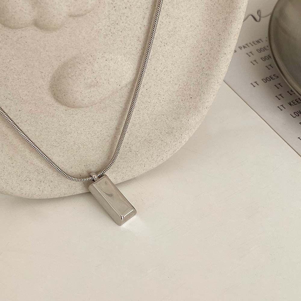 REBUY Rebuy Men Necklace Cool Simple Women Boyfriend Gift Sweater Rantai Pasangan Kalung Gaya Korea Necklace