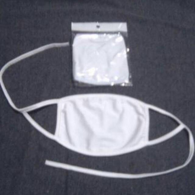 Masker kain/Masker mulut/Masker pabrik/Masker berkendara polos putih
