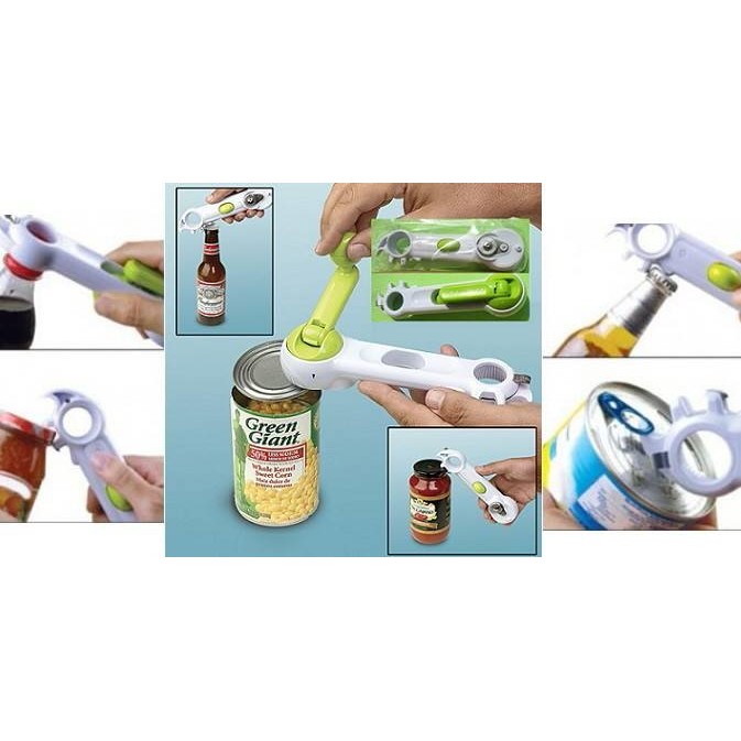 IKILOSHOP pembuka kaleng botol 6 in 1 multifungsi kitchen tools can opener
