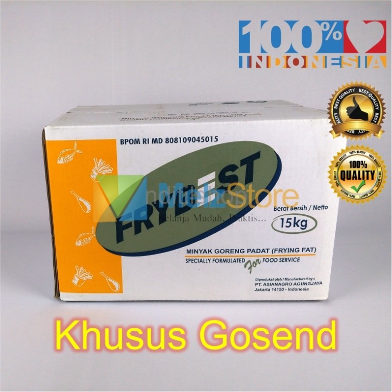 

[KHUSUS GOJEK]Minyak Padat/Beku Frybest,Rahasia Restoran Cepat Saji