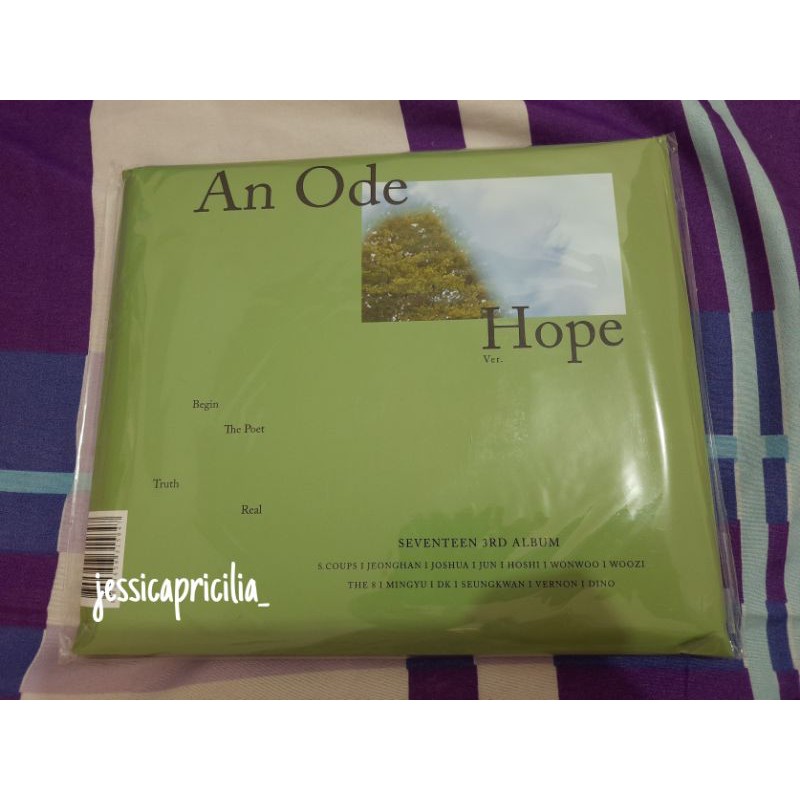 SEVENTEEN FULL ALBUM AN ODE HOPE VERSION SEALED SECOND PRESS READY STOCK OFFICIAL [BACA DESKRIPSI]