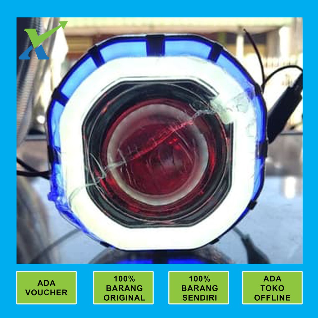 Projie LED HJG Projector 3 Kabel Lampu Utama Kota Murah BWR berkualitas