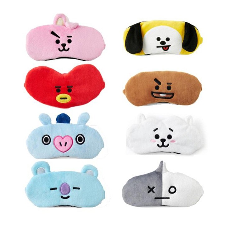 BTEP [READY INDO] BT21 BTS penutup mata tidur eyepatch eye sleeping mask bangtan boys masker