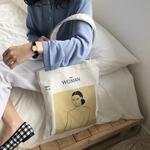 FINOM WOMAN INDEPENDENT - Tote Bag Wanita Korean Style