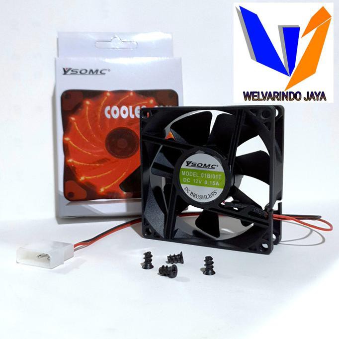 Fan casing / fan cpu / cooler fan cpu hitam 8 cm BERKUALITAS
