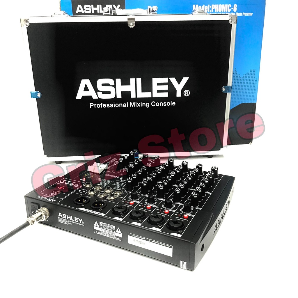 Mixer ashley phonic 6 original / mixer audio ashley phonic 6
