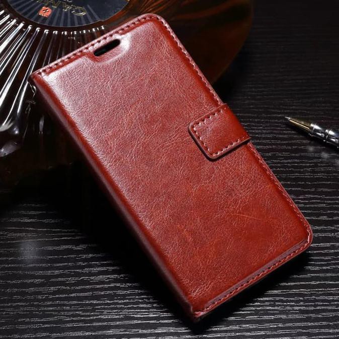 CASE VIVO Y71 CASING HP LEATHER DOMPET KULIT RETRO FLIP COVER WALLET