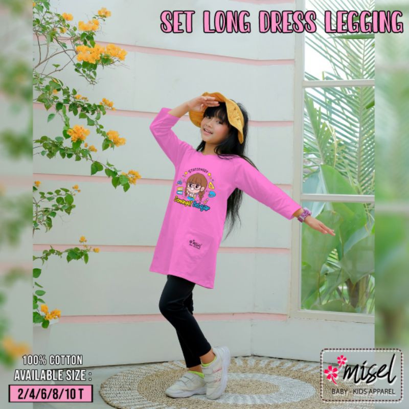 IF Medan - Setelan Anak Tunik Dengan Legging Untuk Usia 2-10 tahun