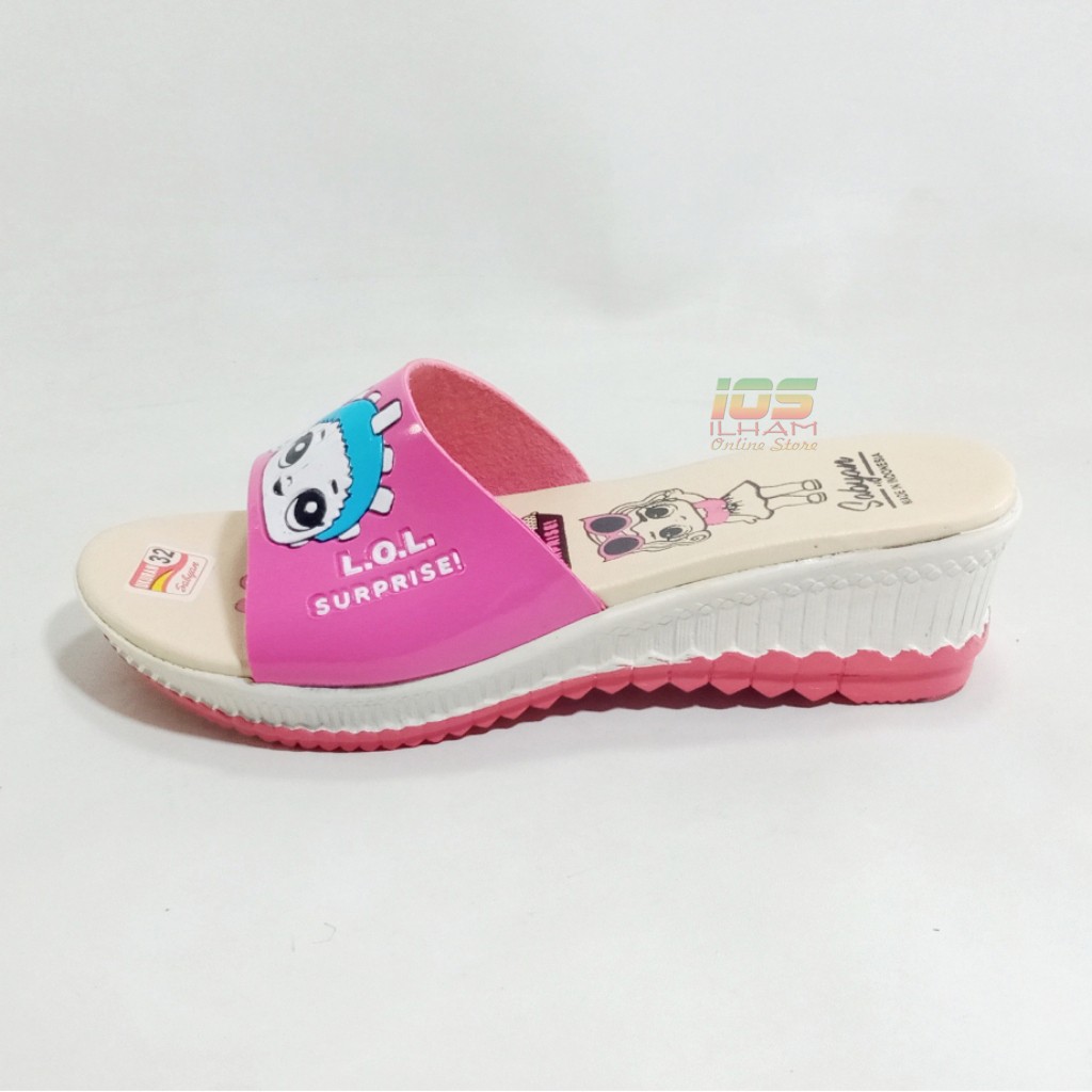 Sandal Selop Anak Kenzi Permata Size 26-35 Salem