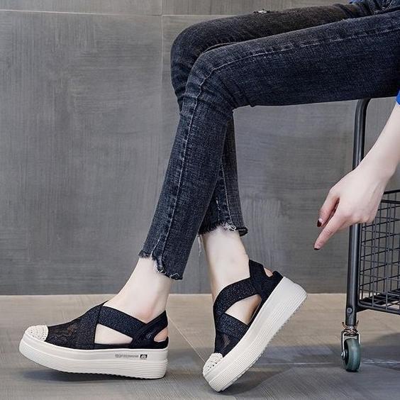 {BRN.21Jl22н} [COZY] Gifly Sandal Wedges Fashion Wanita Import 1396