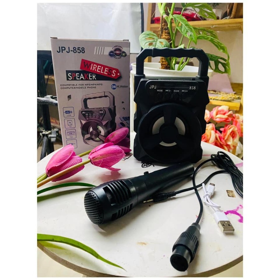 SPEAKER JPJ 858 JPJ 113 WITH MIC KARAOKE - SPEAKER BLUETOOTH KARAOKE