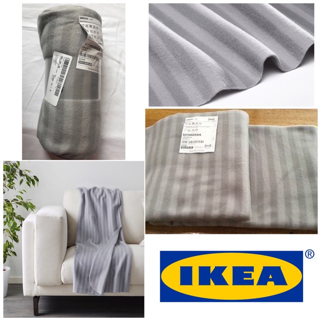 Vitmossa Selimut Lembut Hangat Bahan Fleece - Selimut Tidur Ikea - Throw Blanket