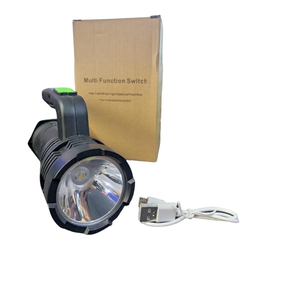 Senter LED + COB Jarak Jauh Super Terang / Senter Tangan Senter Genggam LED COB USB CAS ✔