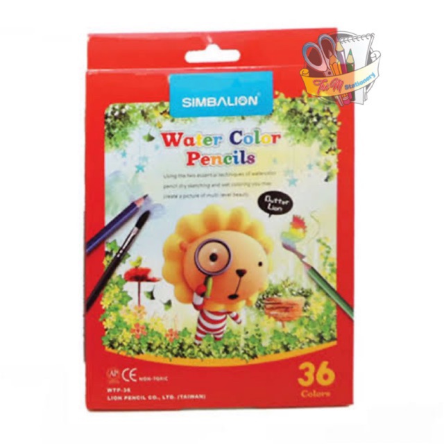 

SIMBALION WATER COLOR / PENSIL WARNA 36 COLORS
