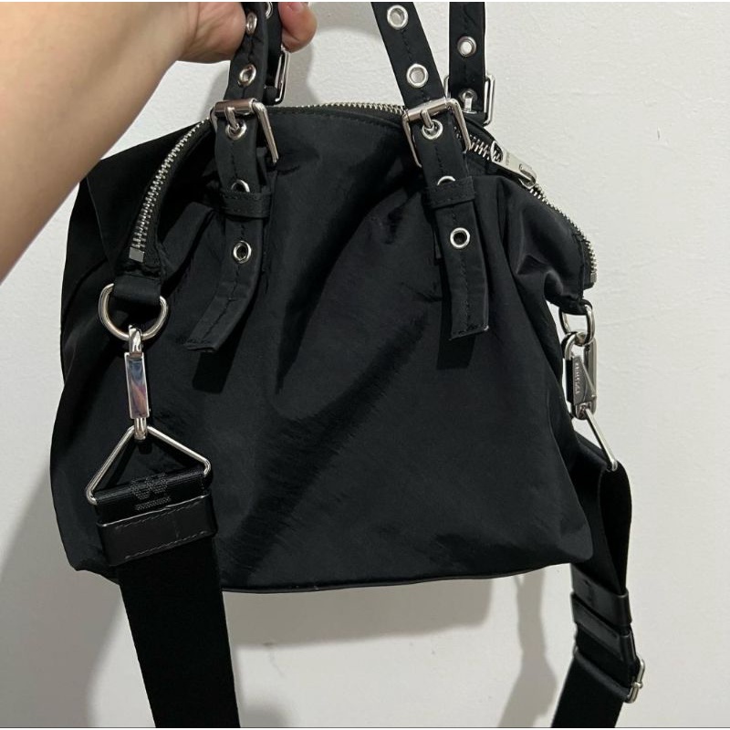 Bimba y lola tas m tote black preloved original 100 %