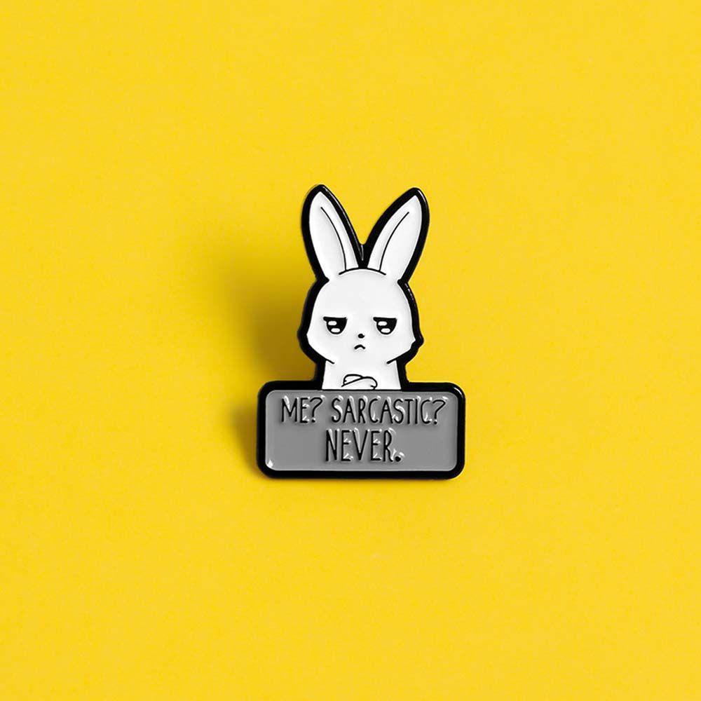 Pin Bros Lencana Enamel Bentuk Kartun Kelinci Untuk Travel