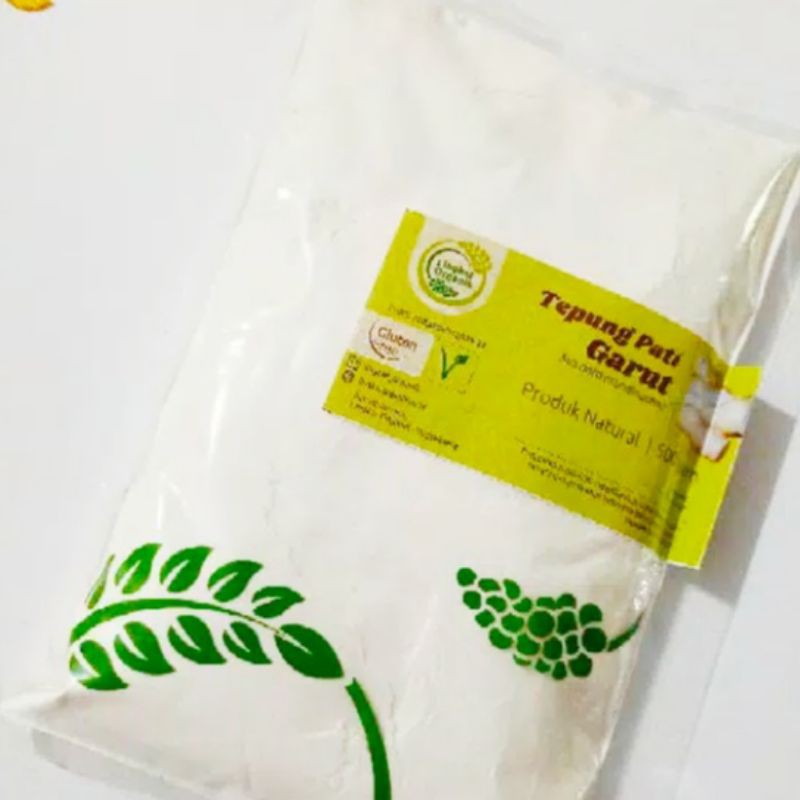 Tepung Pati Garut Lingkar Organik Bagus untuk Asam Lambung - Gluten Free