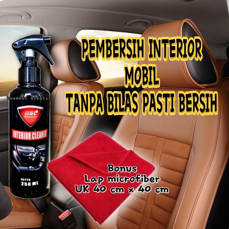 Pembersih interior mobil dsc ukuran 250ml /all cleaner multifungsi / interior cleaner / dashboard / bludru / jok kulit