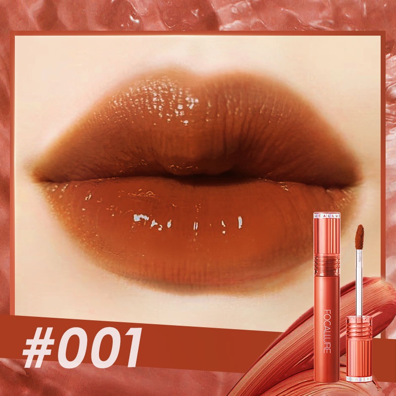 [BPOM]FOCALLURE Jelly-Clear Dewy Lip Tint--Tahan lama Lipstick-#001