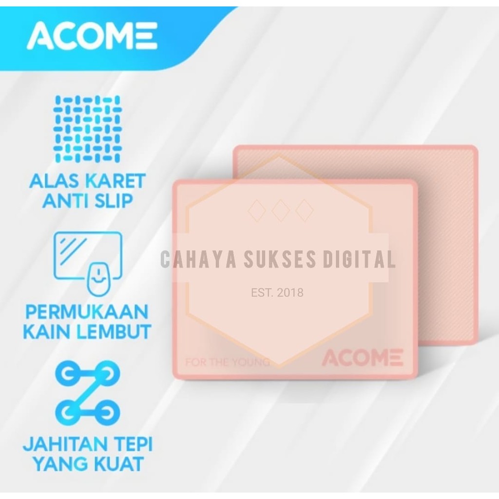 Mousepad Acome AMP01 Mutispandex-Pink