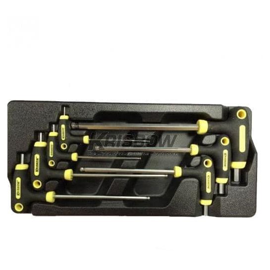 Kunci L Set (T-Handle Ballpoint) W/Tray Krisbow 10066100