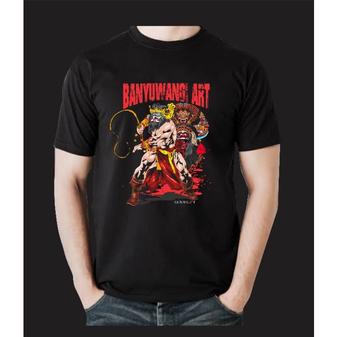 Kaos Jaranan Pria Wanita Catton Combed 30s Original | Kaos  Distro Jaranan Buto Banyuwangi Katun 30s