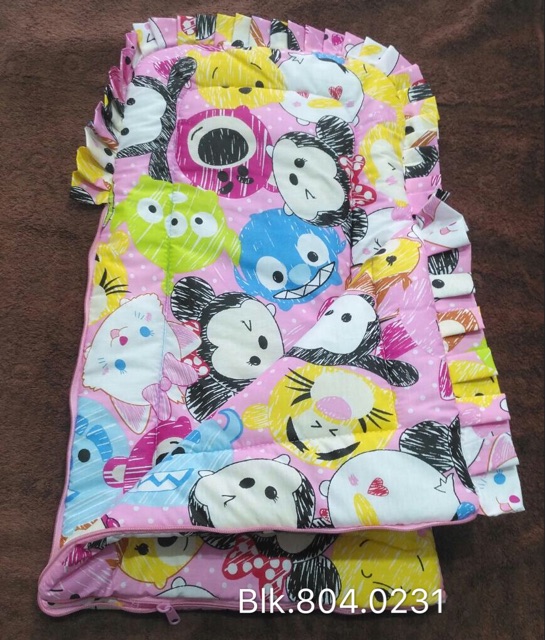 Selimut tidur bayi resleting Dakron karakter / Blanket Bayi / Selimut resleting bayi /Sleeping bag