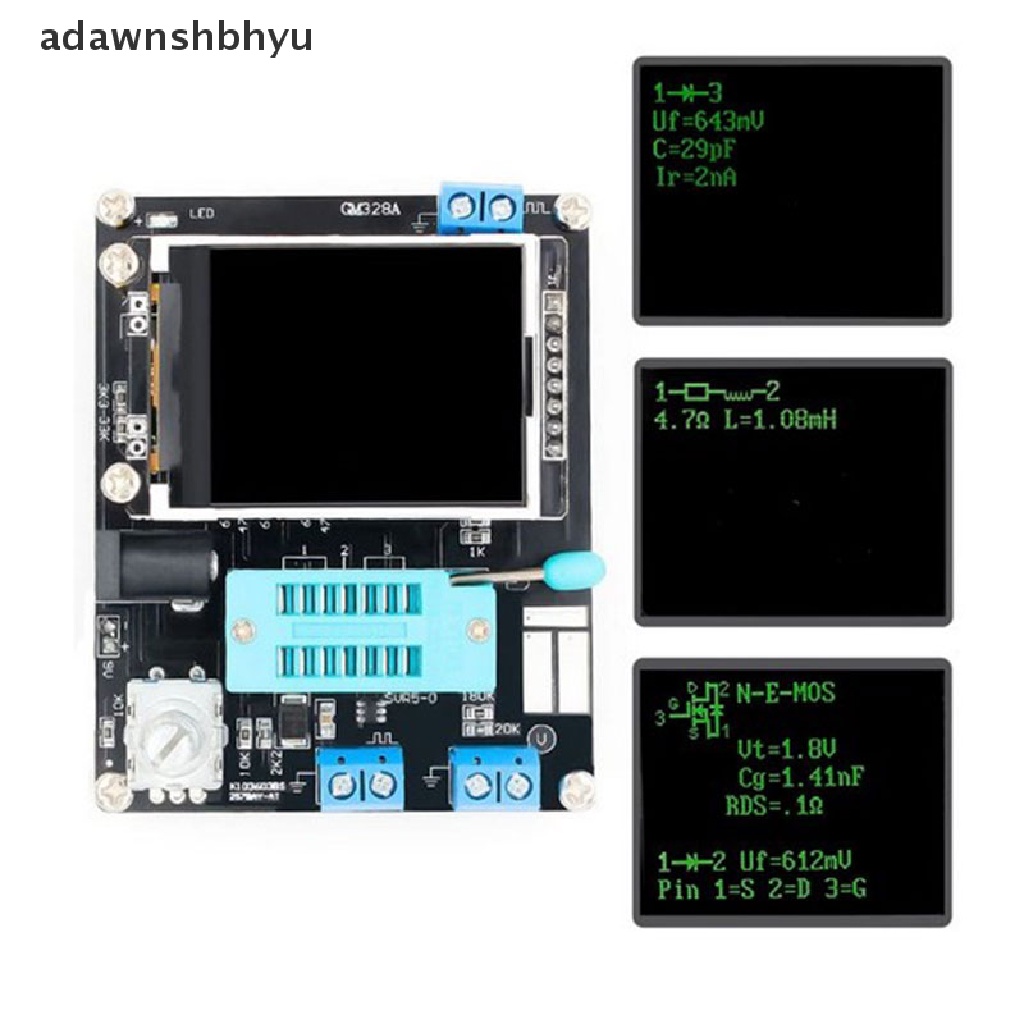 (Adawnshbhyu) Gm328A Transistor Tester Dioda Esr Voltage Frequency Meter