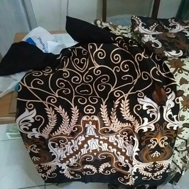 Xxl Ld 110 Kanaya 2 Tunik Batik Cewek Tunic Batik Kerja Seragam Batik Hitam Wanita Solo Katun Cantik
