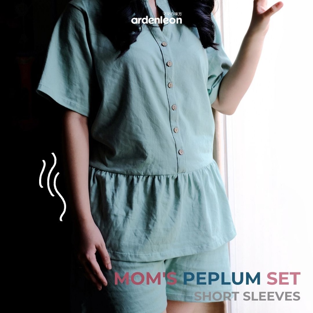 Ardenleon Mom's Peplum Set Short Sleeves (Setelan Dewasa Pendek)