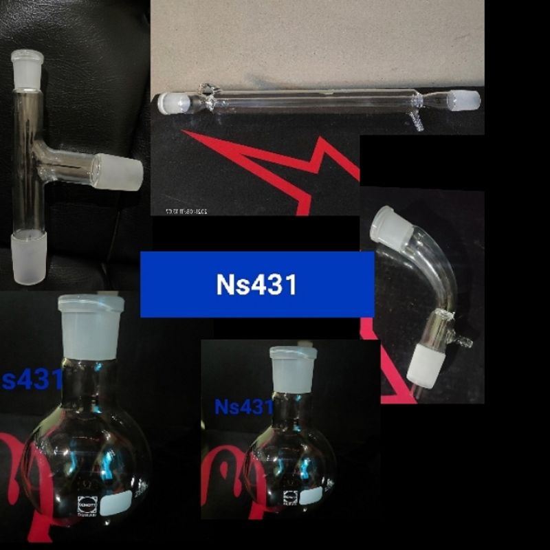 destilasi  set sederhana vacuum 250ml pyrex / duran