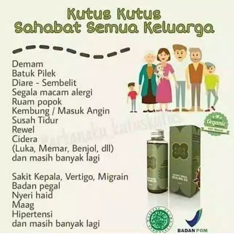 [AGEN RESMI] [BPOM] Minyak Kutus Kutus Tamba Waras Bali Healing Oil MKK Minyak Balur