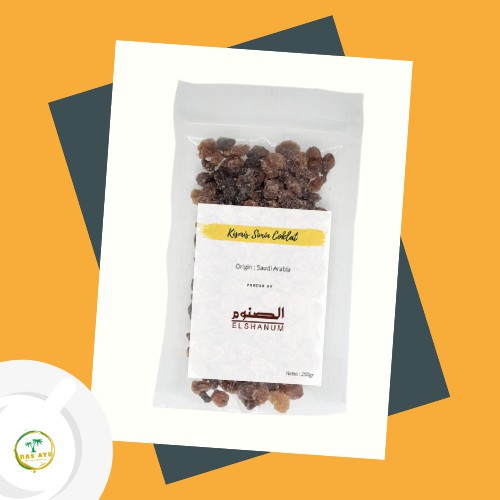 

KISMIS SIMIN COKLAT 250 gr / KISMIS MANIS COKLAT / KISMIS SIMIN / KISMIS CRISTAL / KISMIS