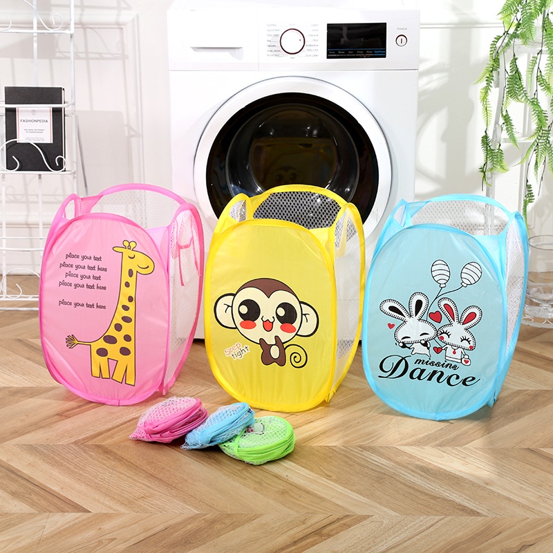 1234OS - Laundry Bag / Keranjang Baju Kotor Karakter Anak / Tempat Penyimpanan Barang Anak.