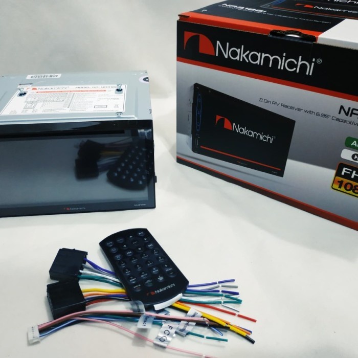 DOUBLE DIN NAKAMICHI NA3100i FULLGLASS DVD FREE CAMERA