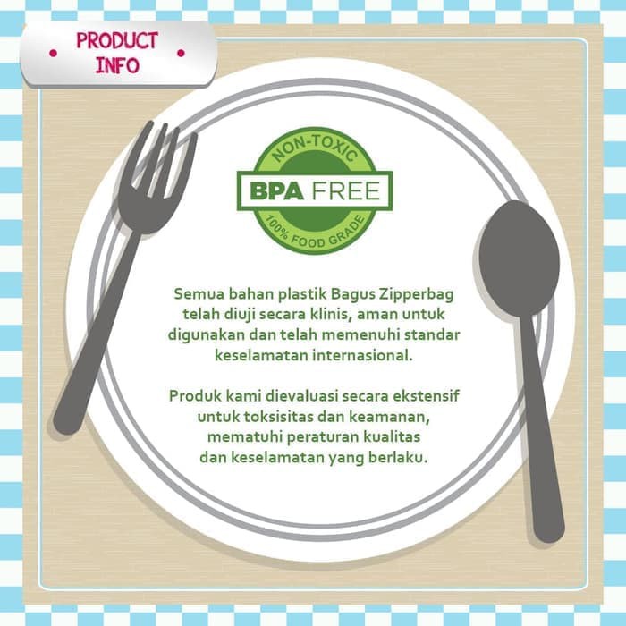 BPA Free BAGUS ZipperBag 25x35cm isi:15 Plastik Klip Zipper Bag Double Lock Pouch Storage Transparan