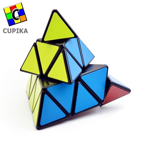 Rubik Piramid Pyraminx Segitiga Yongjun Magic Cube 3x3 Black Mainan Anak