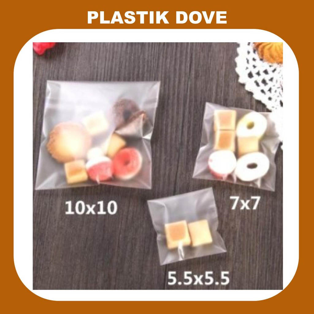 

Plastik Dove Doff Food Grade Lem Seal OPP Packaging Kemasan Kue Fancy Kantong Aksesoris Cookies bag,