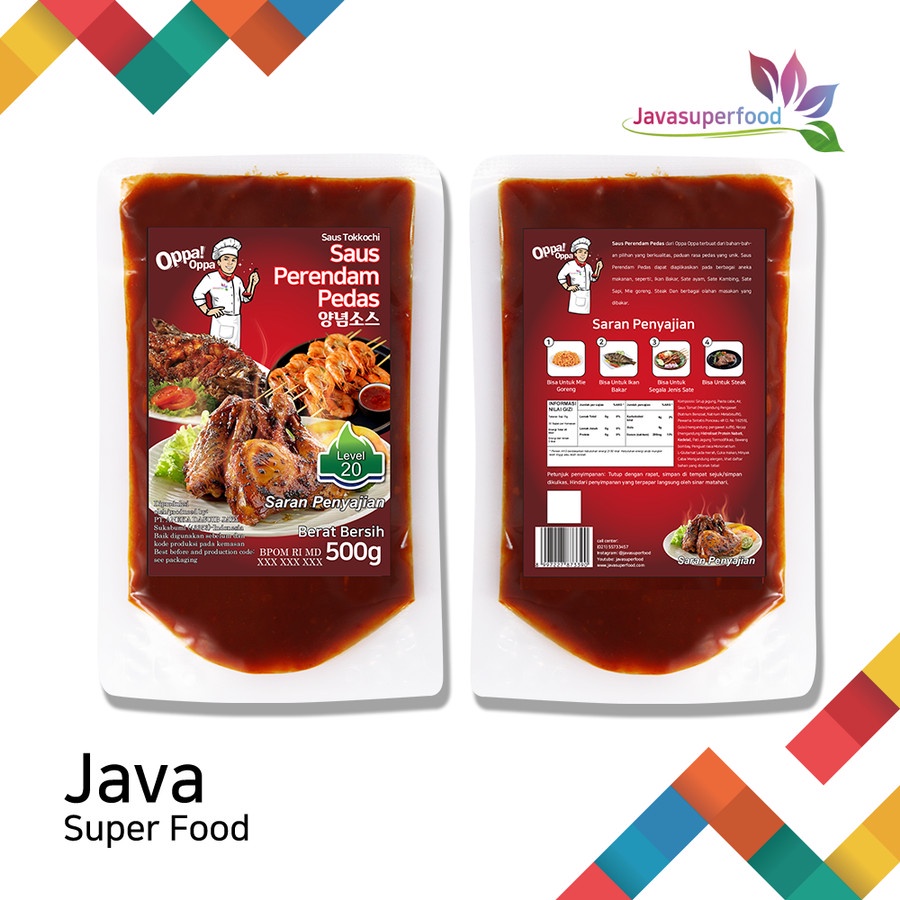 Saus Perendam Pedas Tokkochi Saus Buldak Pedas 500g Level 20 Oppa-Oppa